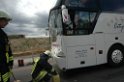 VU Auffahrunfall Reisebus auf LKW A 1 Rich Saarbruecken P25